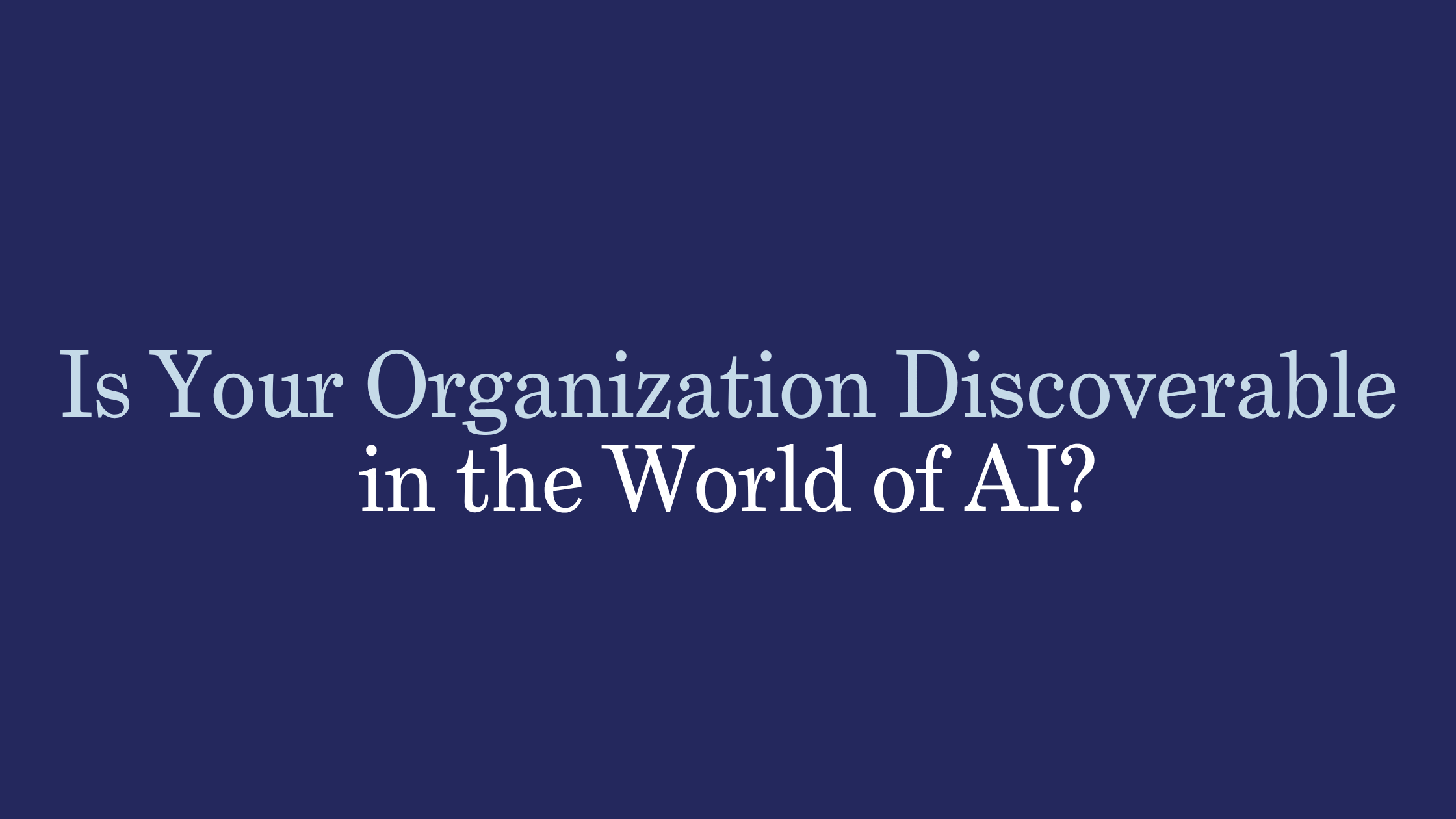 ai discoverability